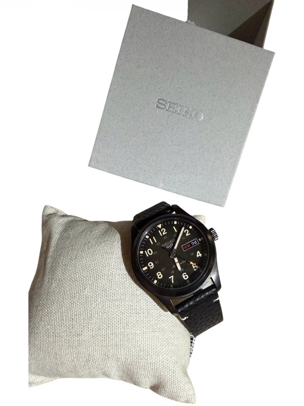 SEIKO 5 FIELD SPECIALIST STYLE SRPG41K1 BROWN DIAL LEATHER WATCH